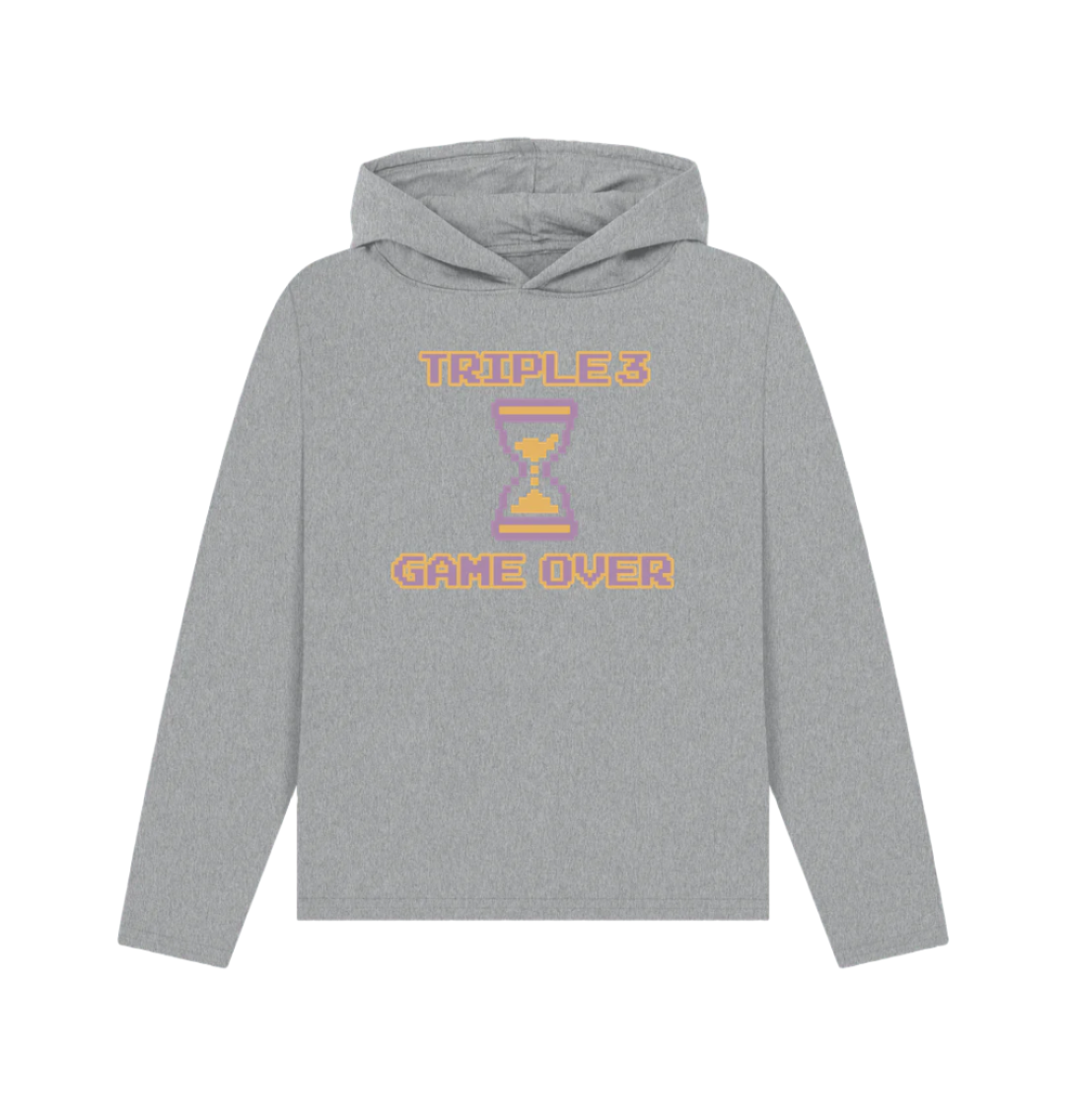 Grey Game Over Women's Skateboard Hoody