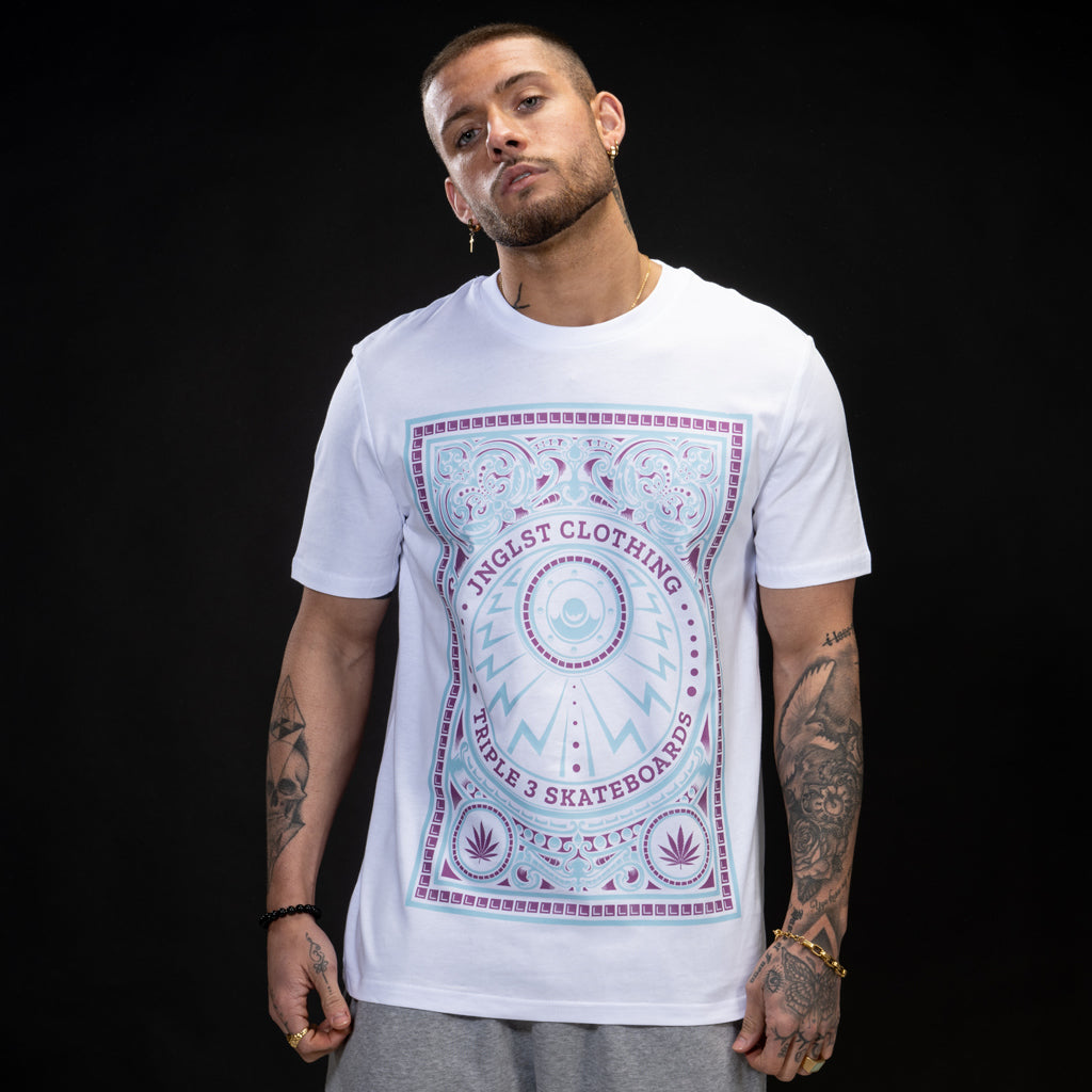 White Skate Life Tee