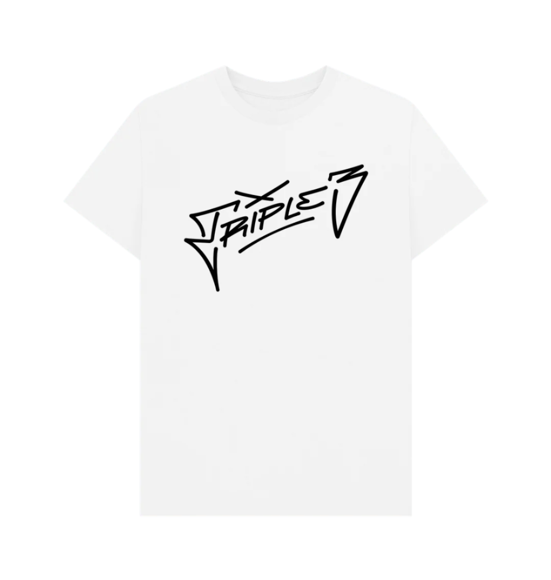 White Triple 3 Signature White T-Shirt