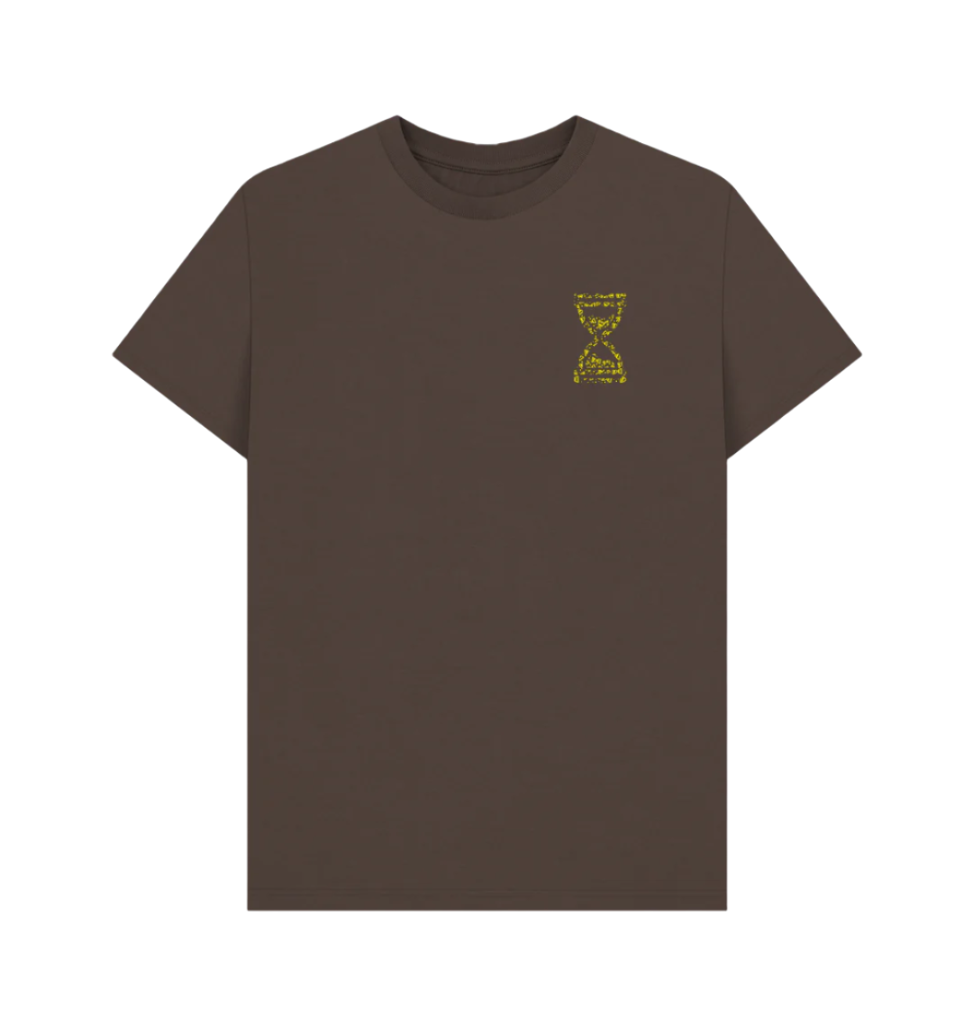 Chocolate Multi Dimensional Yellow Skateboarding T-Shirt