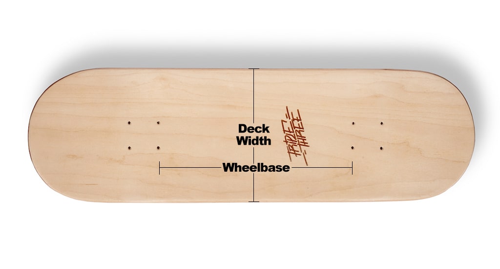 Size guide for our wooden popsicle decks