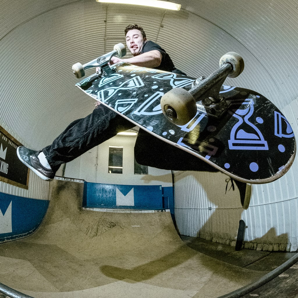Freeform skate deck in action
