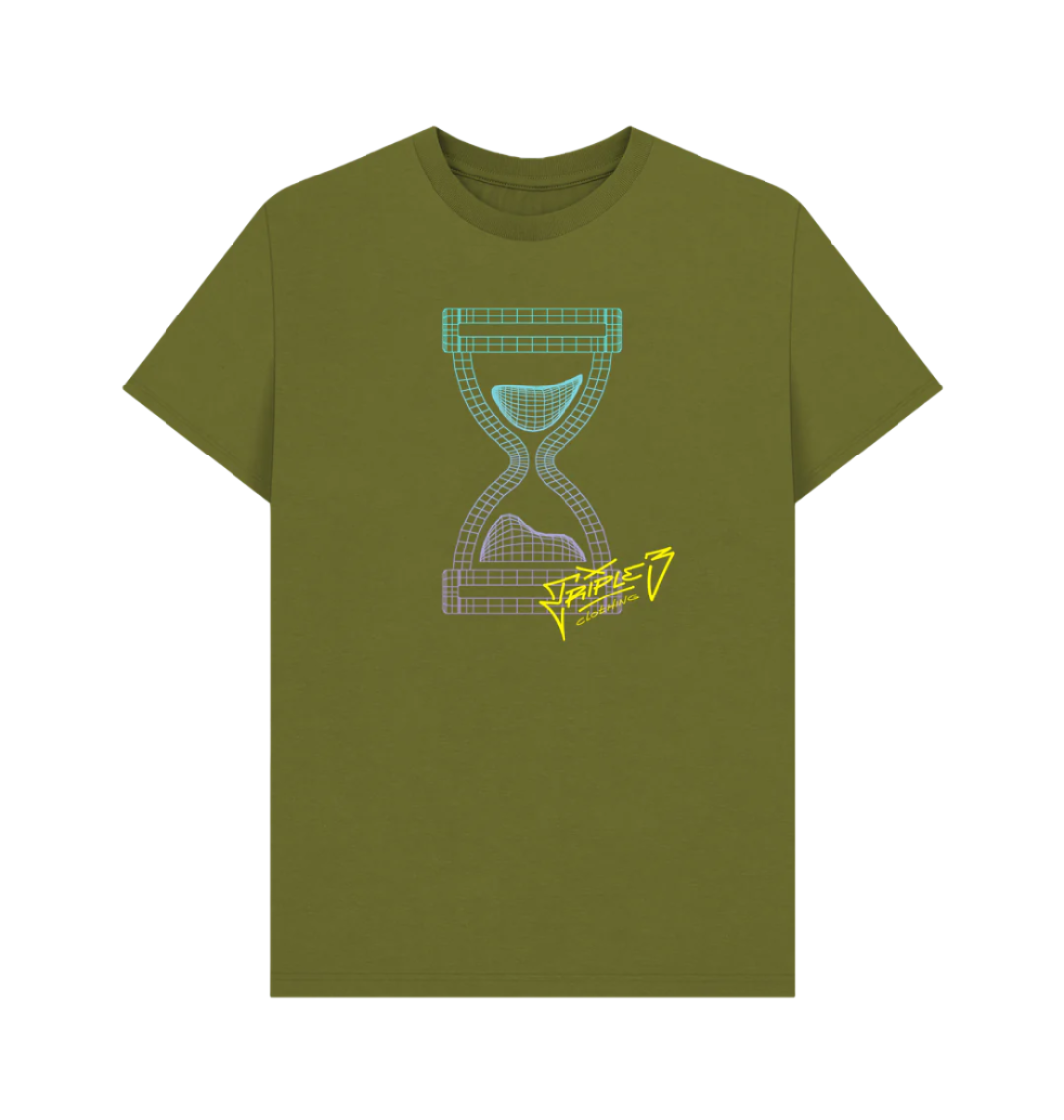 Moss Green Wireframe Cornered Skate T-Shirt
