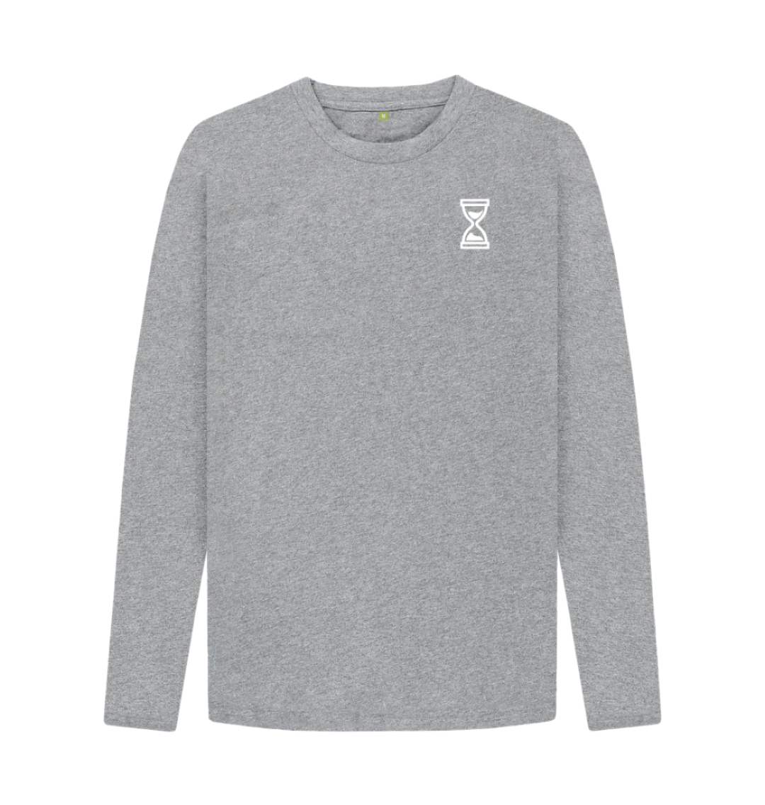 Athletic Grey Long Sleeve Classic Double Drop T-Shirt