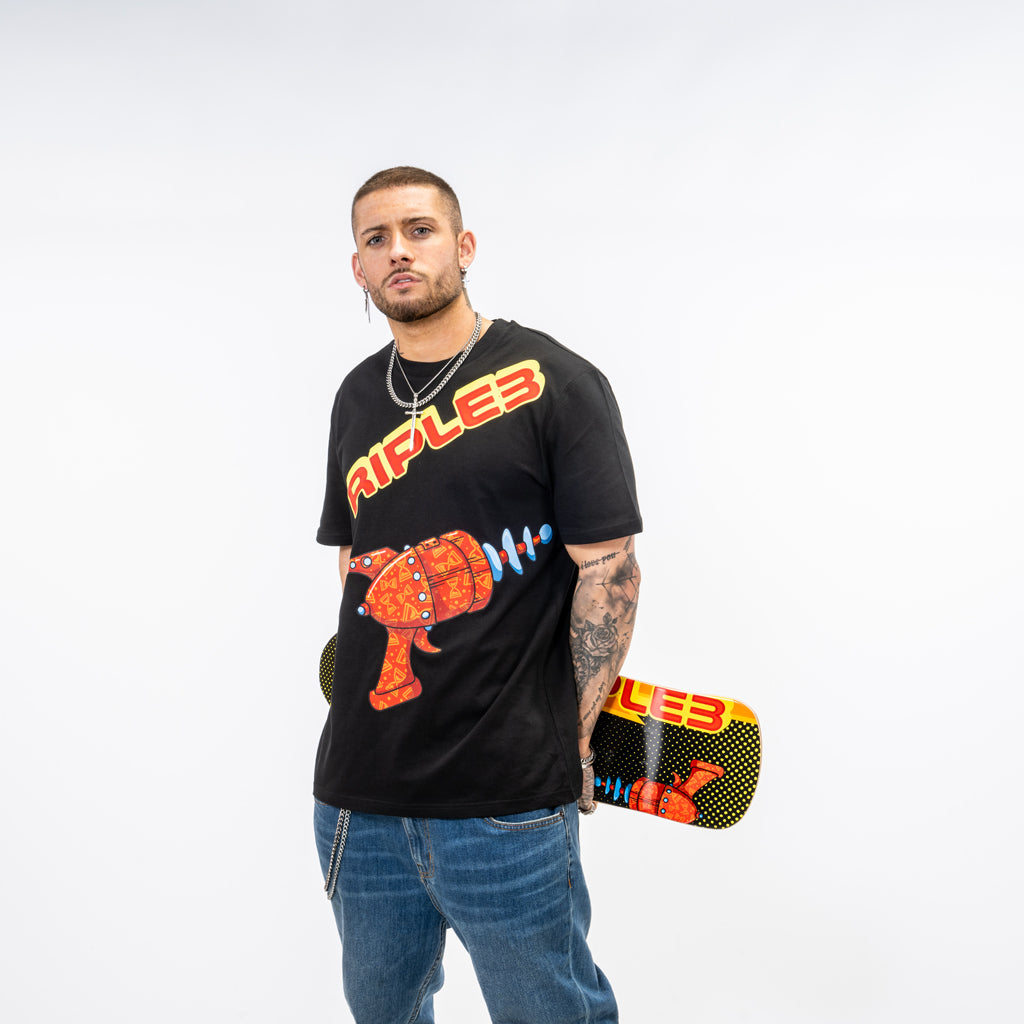 Ray Gun Wrapped Black T-Shirt