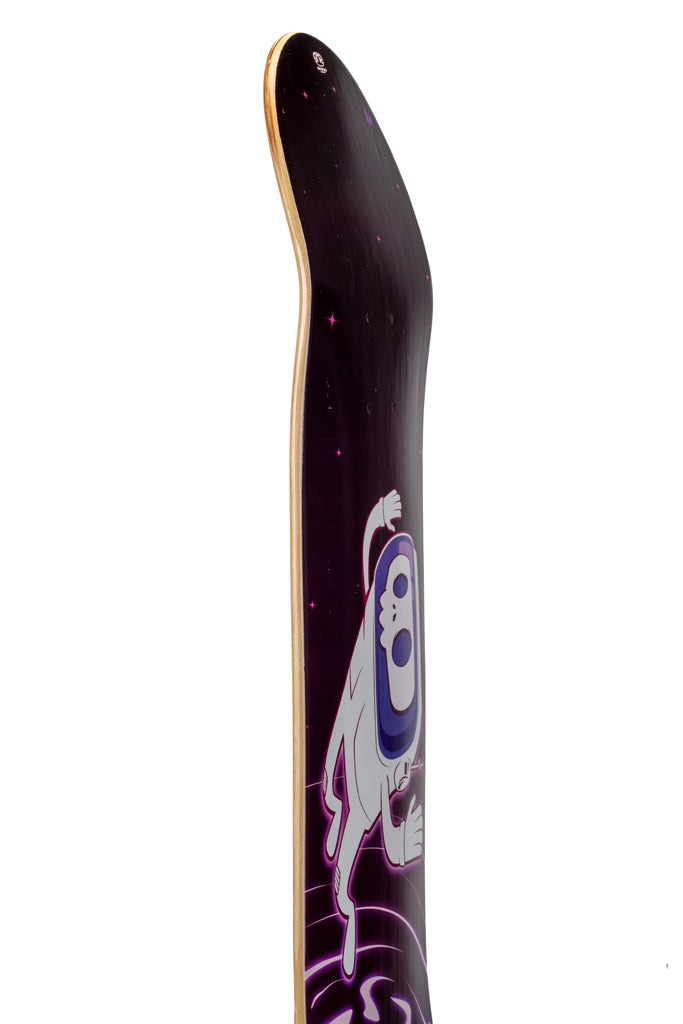 8.00 skateboard deck side profile of popsicle