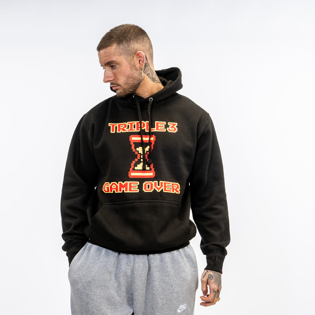 Game Over Skateboard Black Hoody