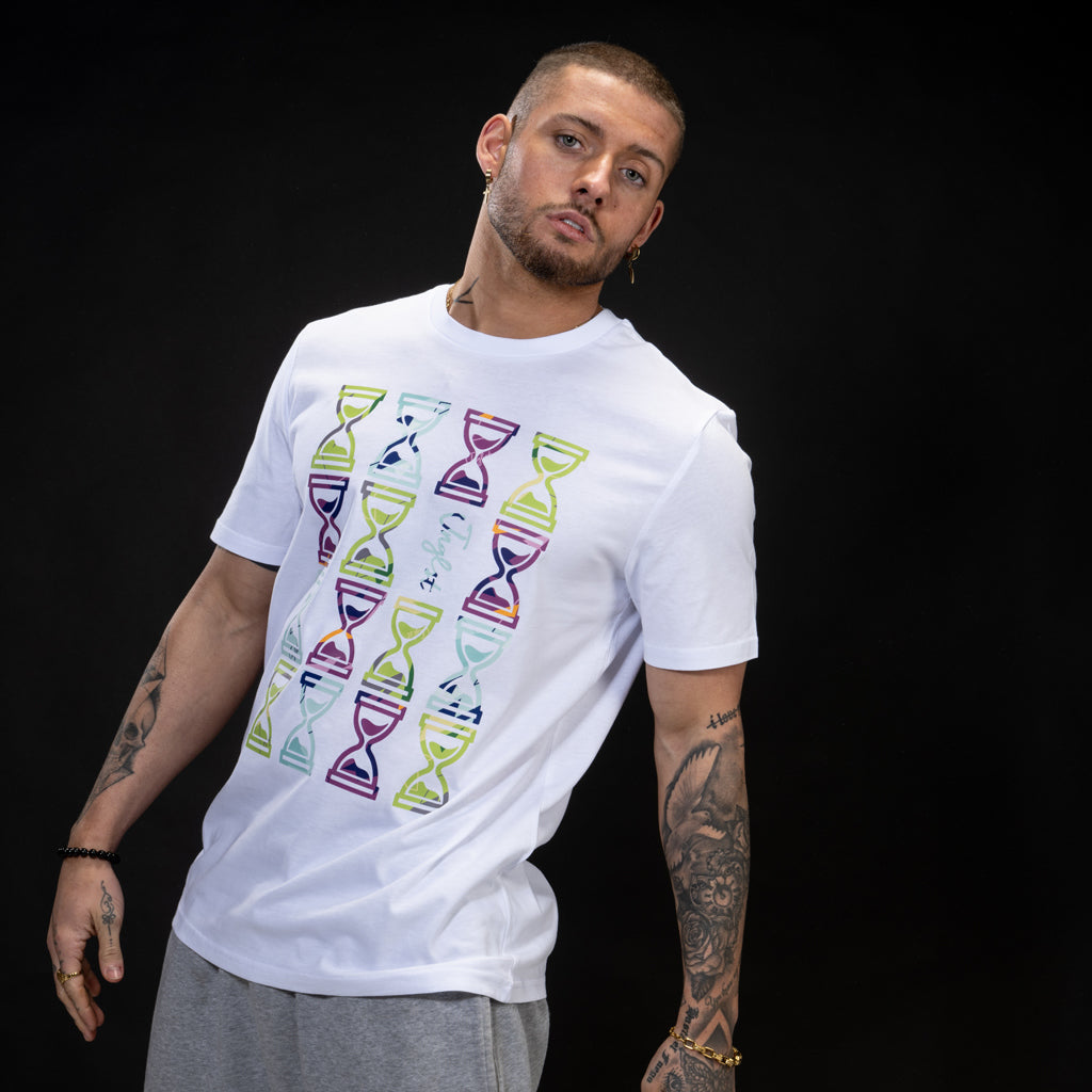 White Skateboard T Shirt Jnglst Camo