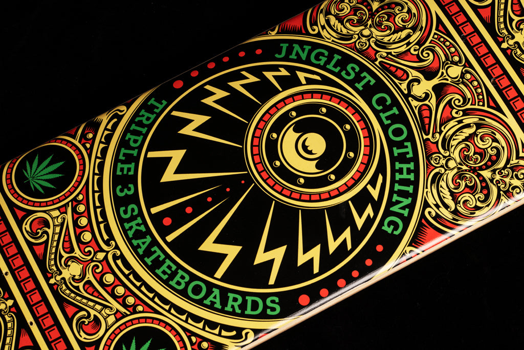 8.75 Skate Deck Collab Junglist Network and Triple 3