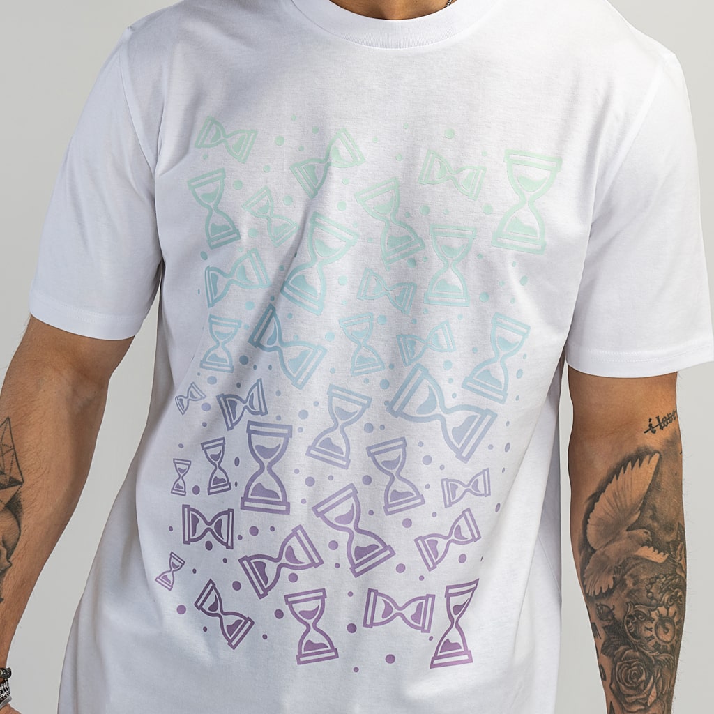 White Skateboard Freefalling T Shirt