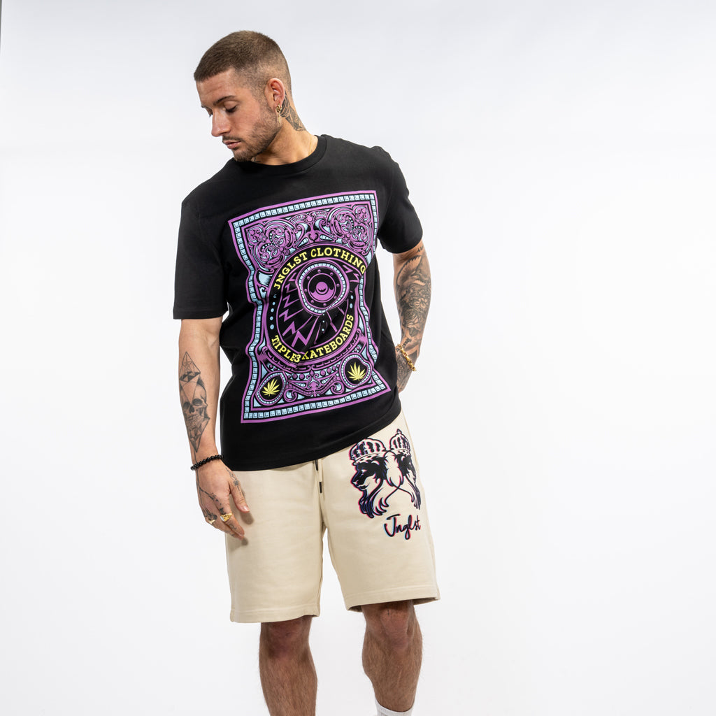 Black men's skate life t-shirt