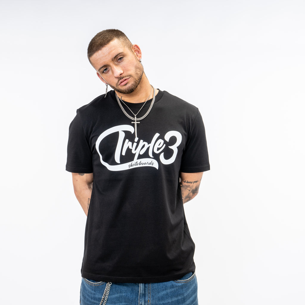 Triple 3 Skateboards Black Organic Cotton T Shirt