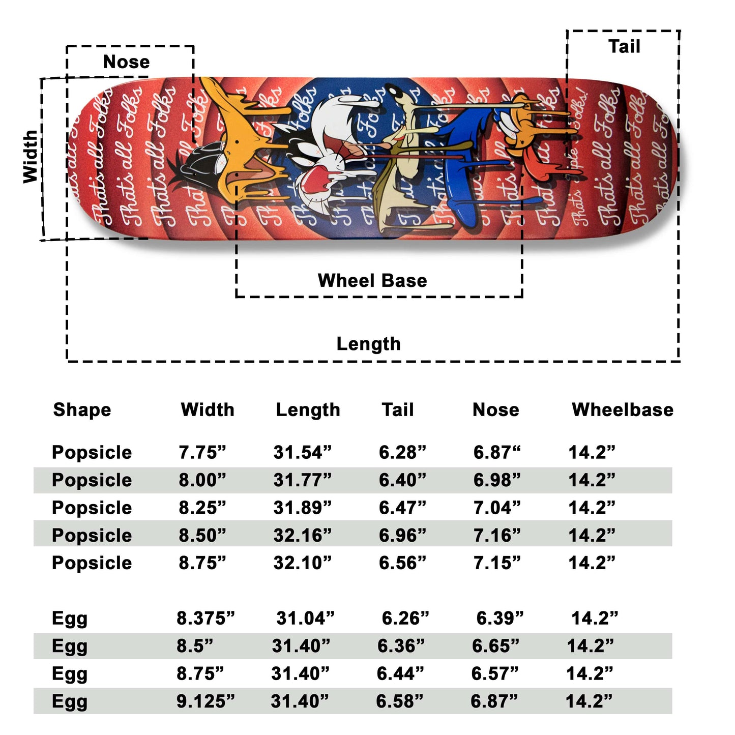 Triple 3 Skateboard Deck Sizes
