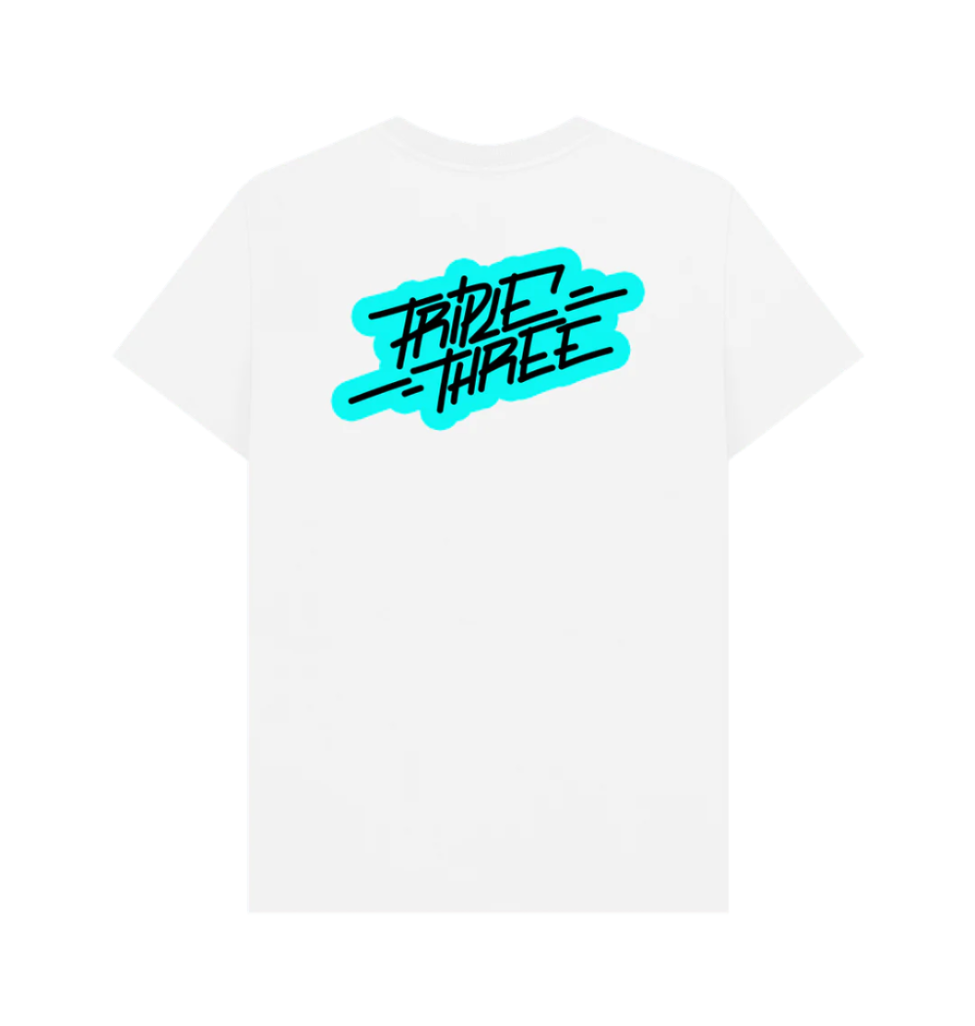 Large back skateboard print from British clothing brand