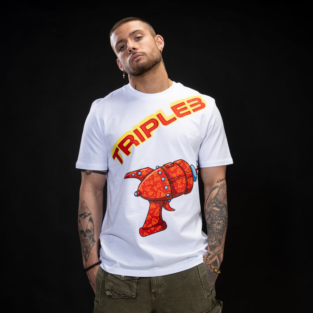 White Ray Gun Skate T Shirt