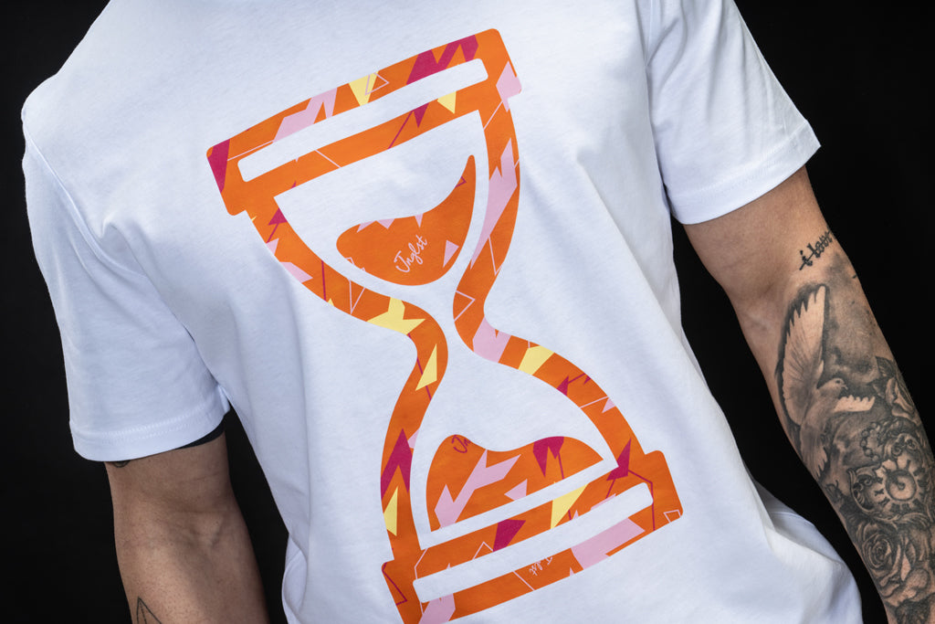 Orange Skate T Shirt camo pattern
