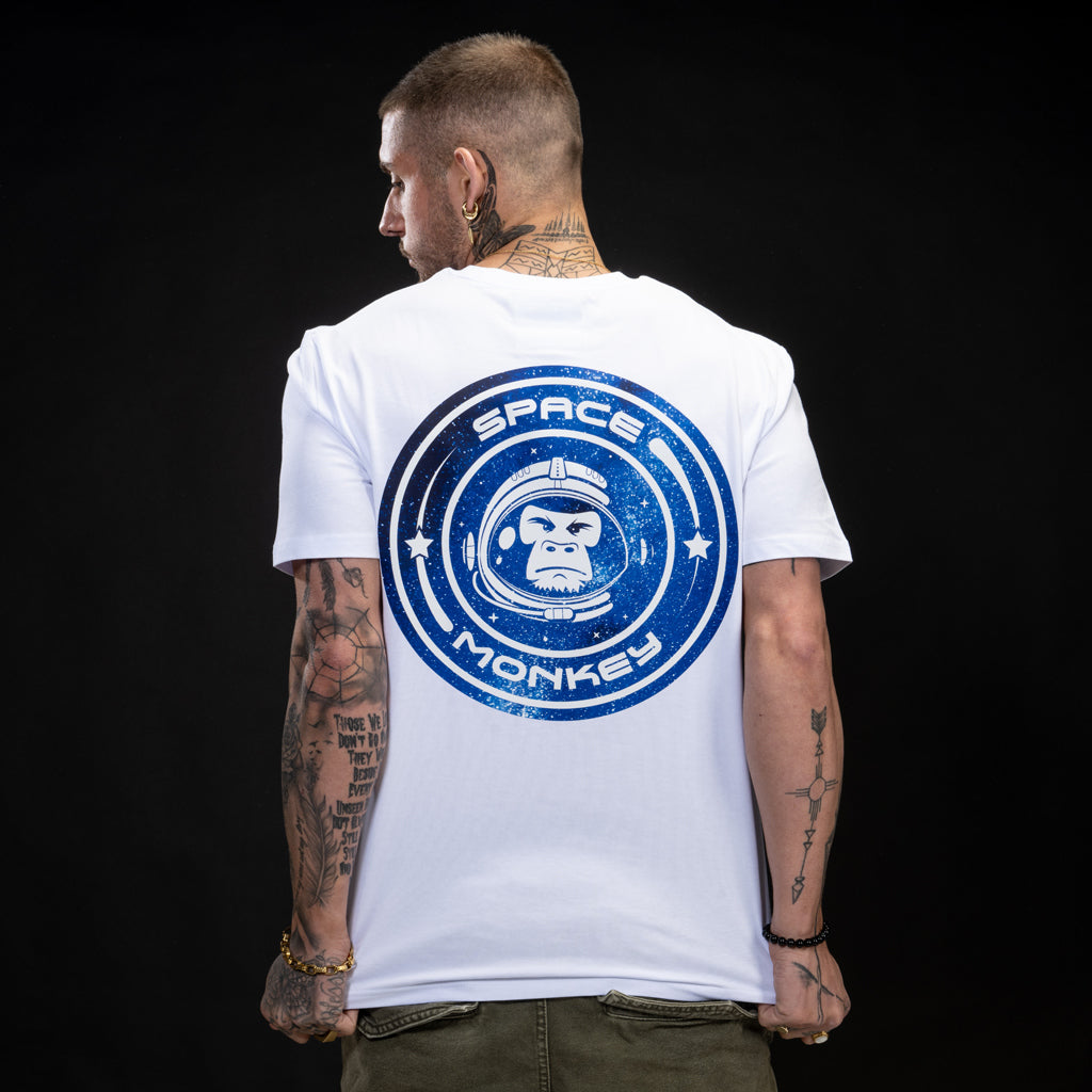White Space Monkey Skateboard T Shirt