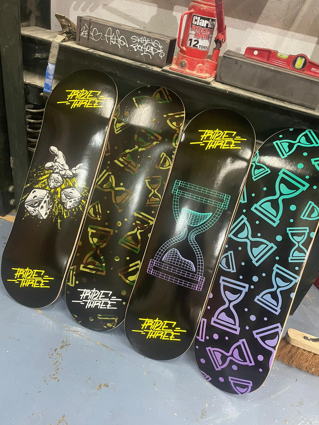 Triple 3 popsicle shape skateboard decks