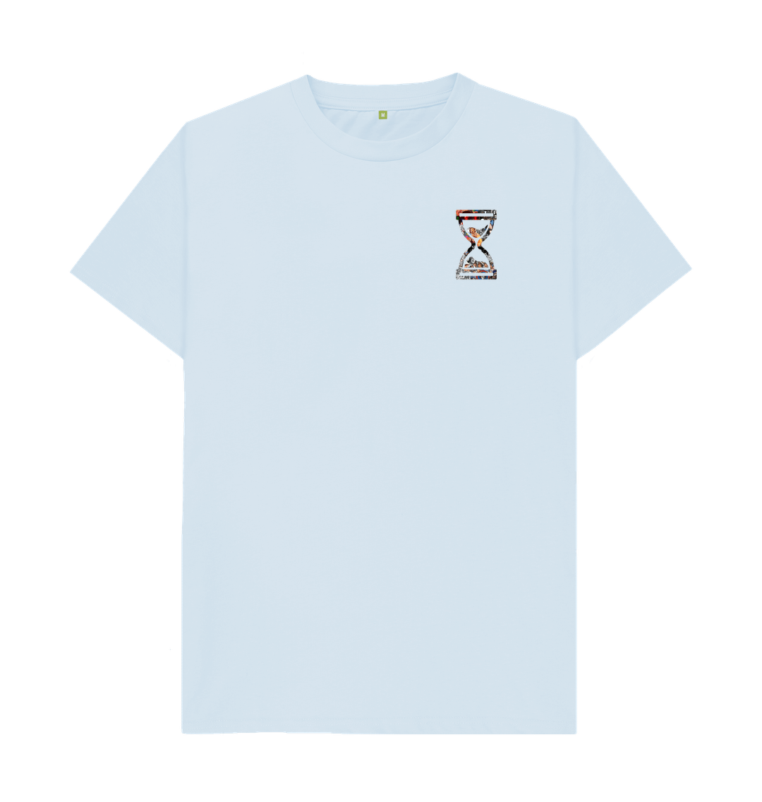 Sky Blue Printed T-shirt Front