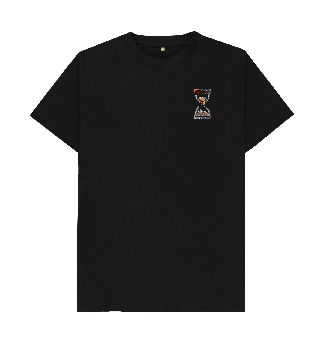 Black Printed T-shirt Front