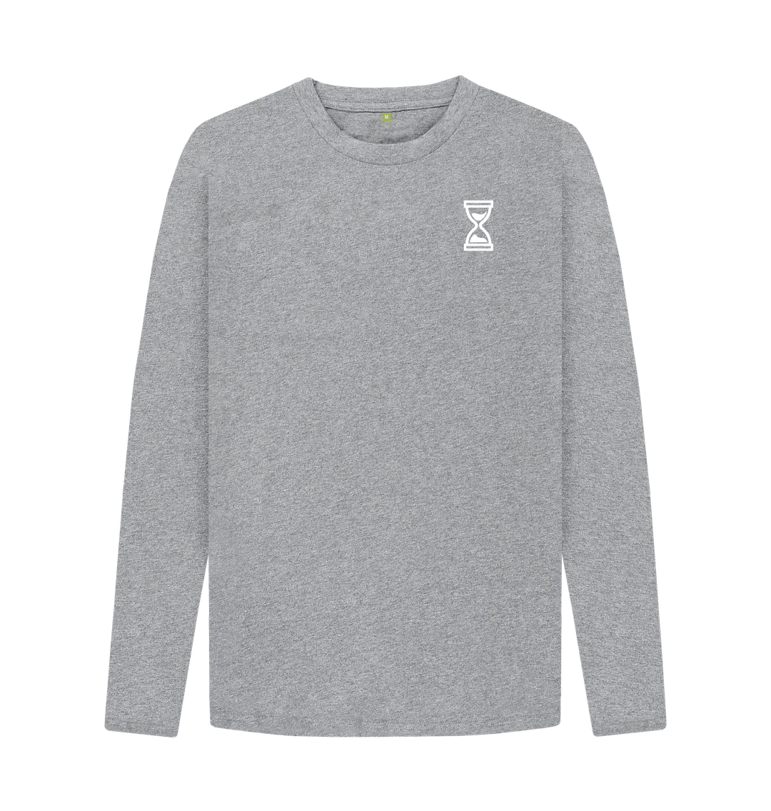 Athletic Grey Printed Long Sleeve T Shirt Front