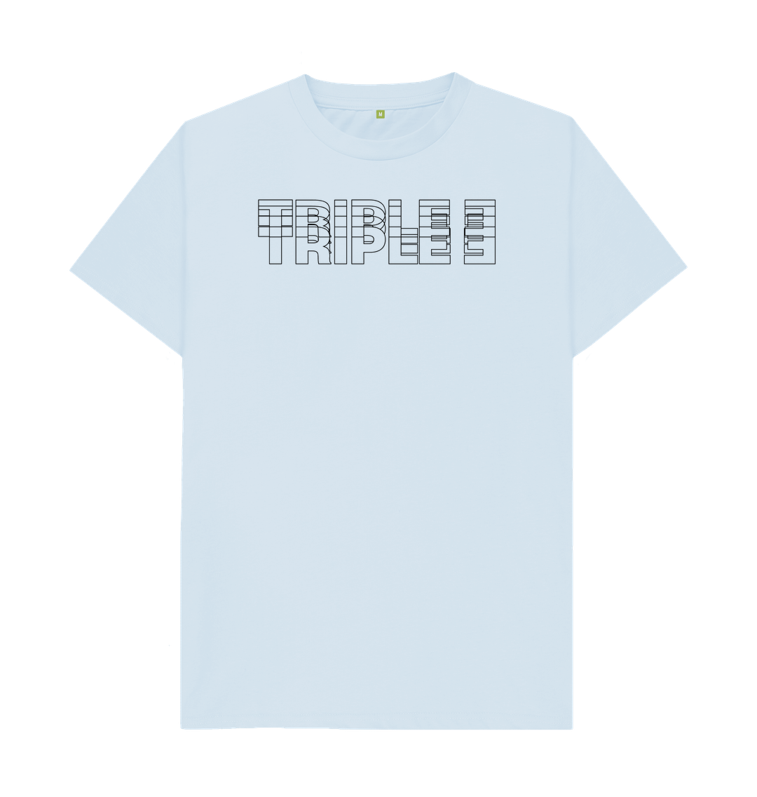 Sky Blue Printed T-shirt Front