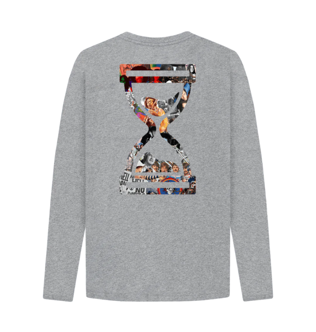 Back of grey long sleeve t shirt from our Trip Le 3 Range