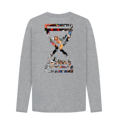 Back of grey long sleeve t shirt from our Trip Le 3 Range