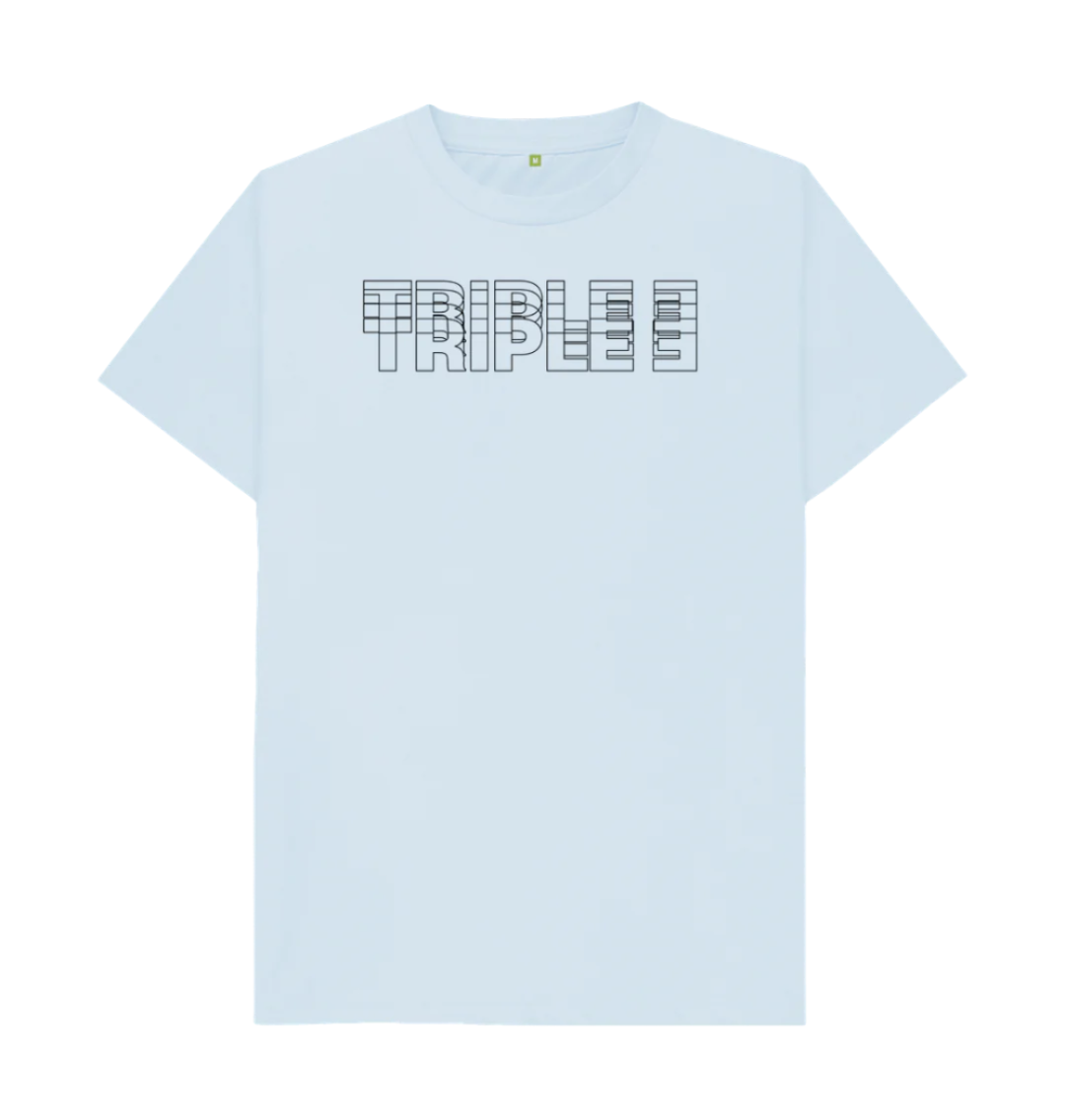 Sky Blue Triple 3 Blurred T-Shirt