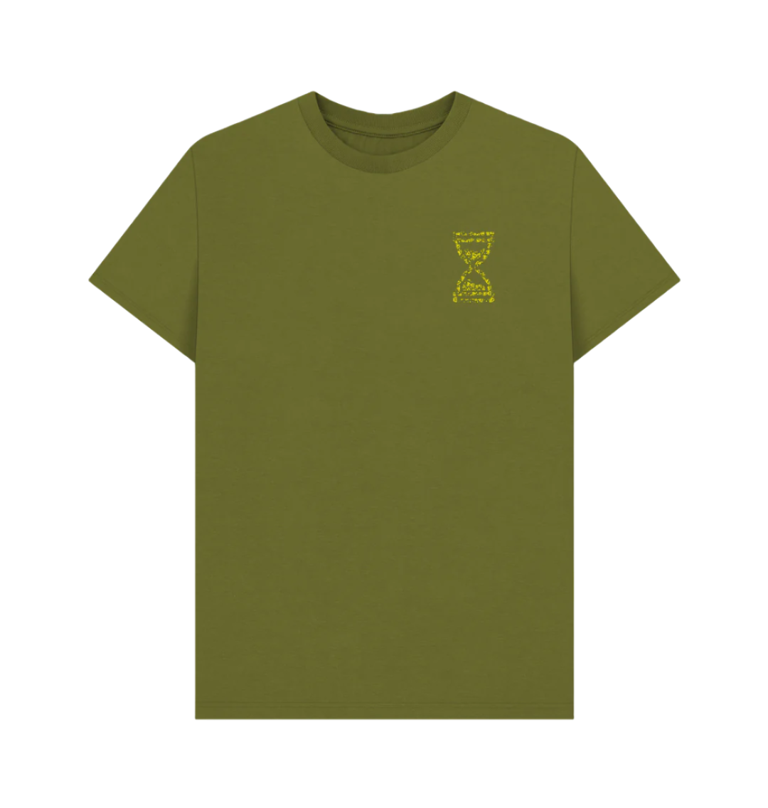 Moss Green Multi Dimensional Yellow Slater T-Shirt