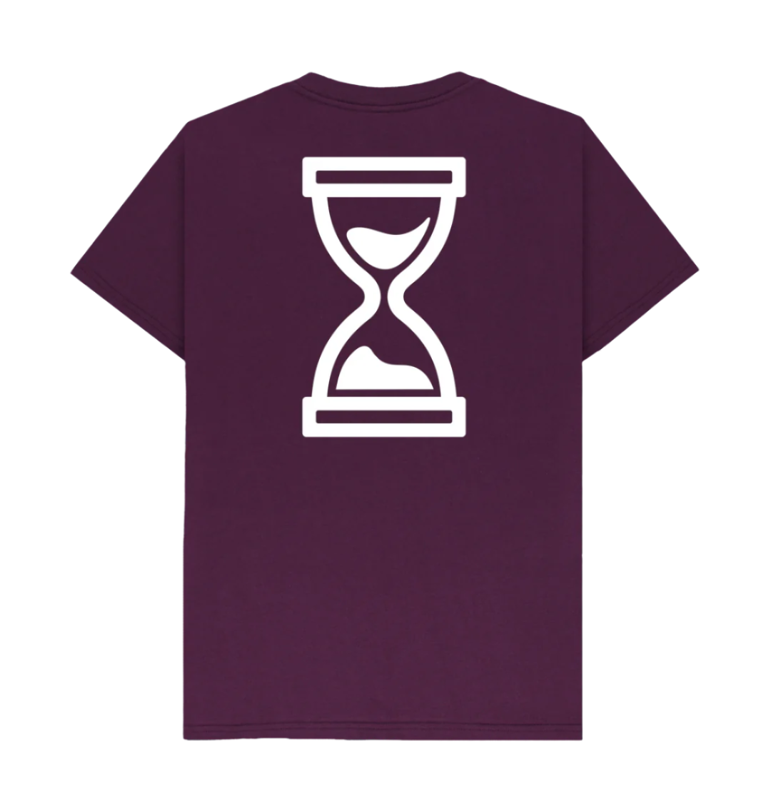 Triple 3 Purple Hourglass Back print