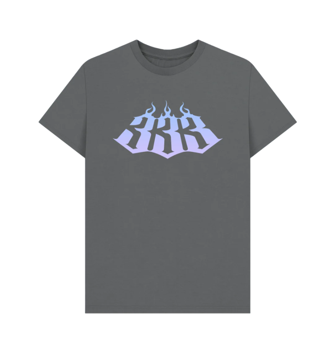 Slate Grey 333 Purple Fade T-Shirt from Triple 3 Clothing