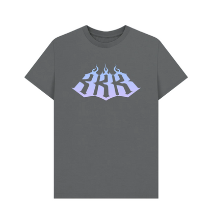 Slate Grey 333 Purple Fade T-Shirt from Triple 3 Clothing