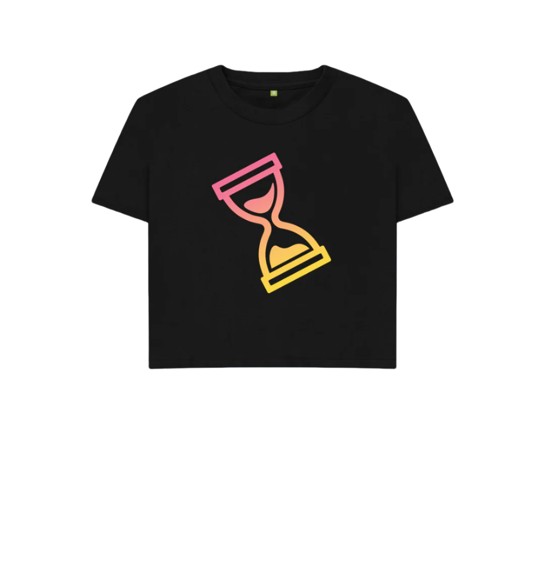 Black Triple 3 Women's Boxy Sunrise Tee