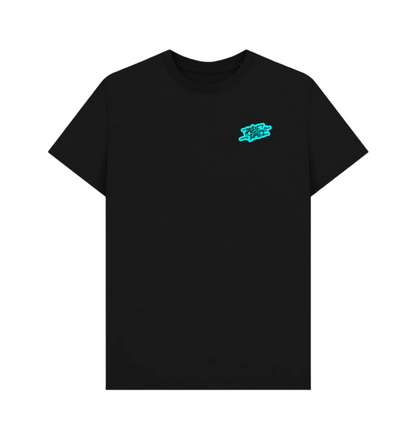 Black Double Decker Neon Double Drop T Shirt for Skaters