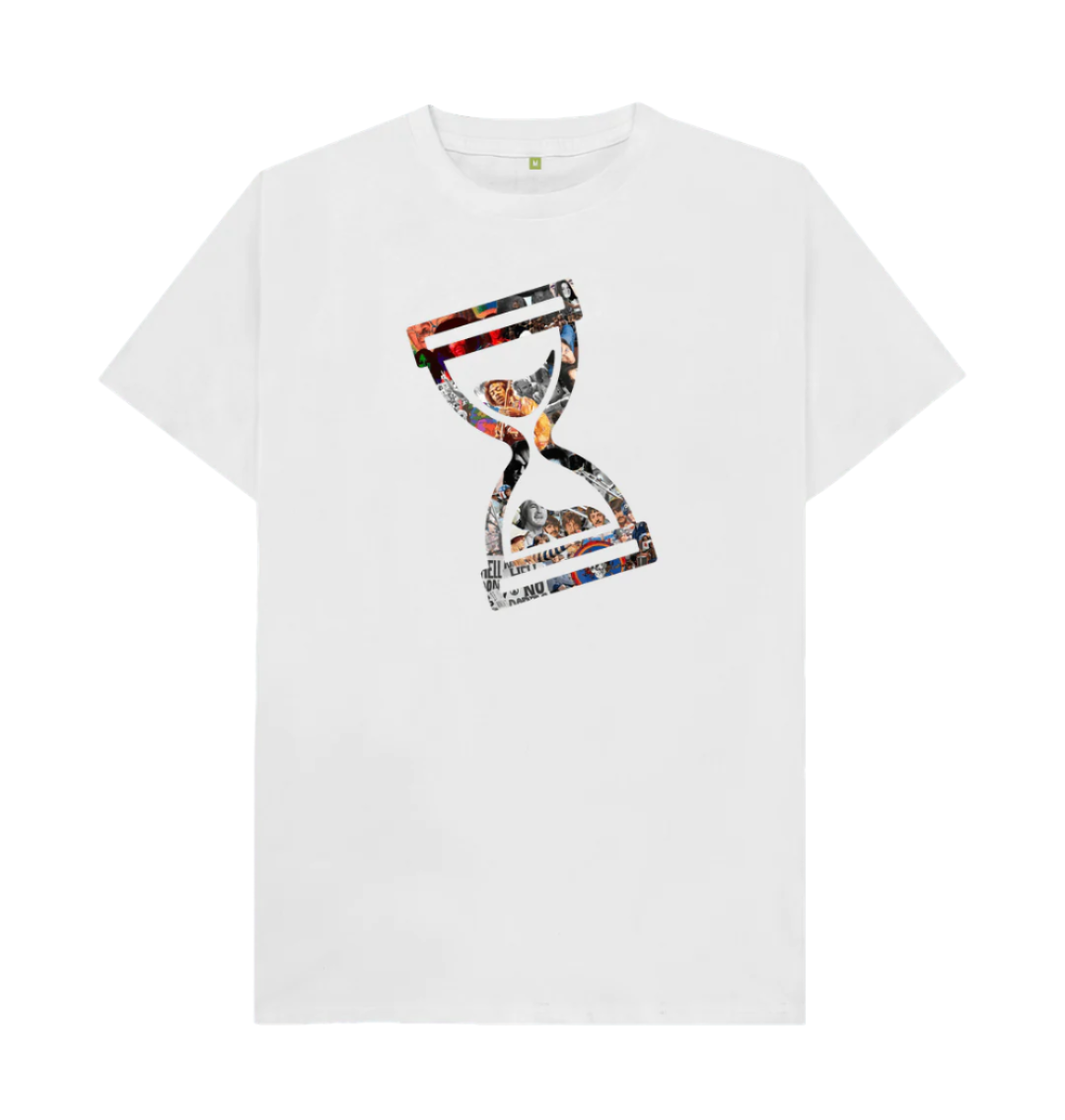 White Tilted Trip Le 3 Tee