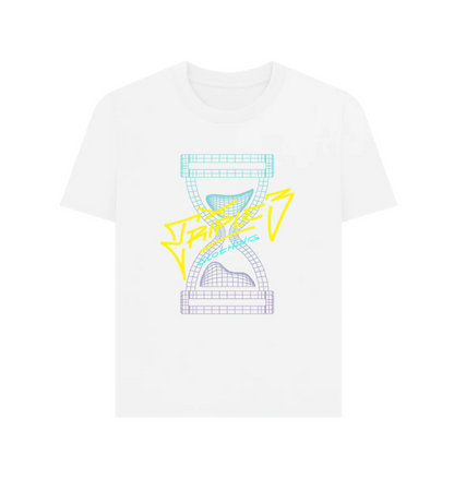 White Wireframe Women's Skate T Shirt