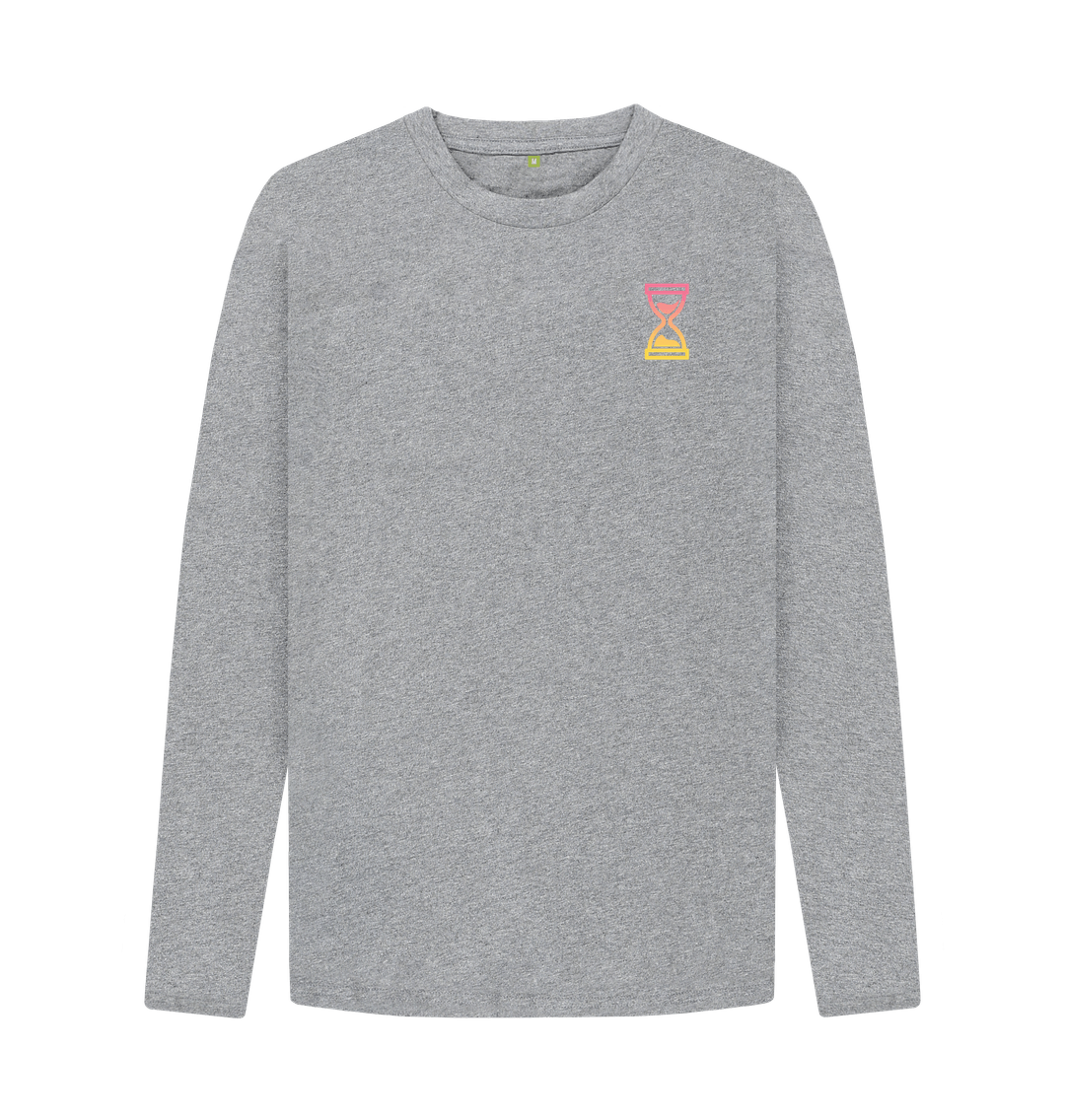 Athletic Grey Printed Long Sleeve T Shirt Front