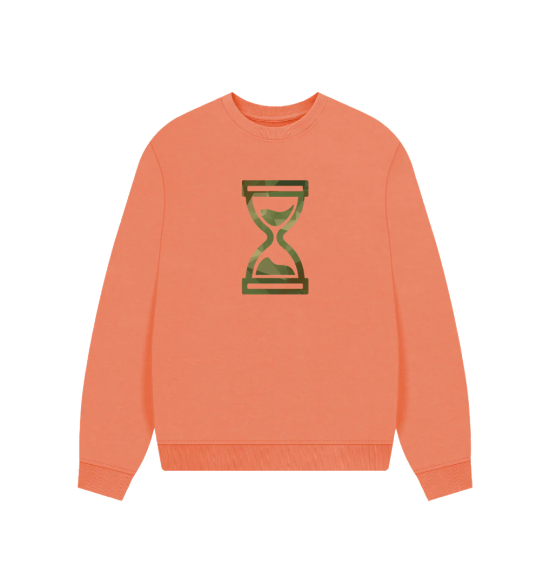 Apricot Camo Time Oversized Jumper