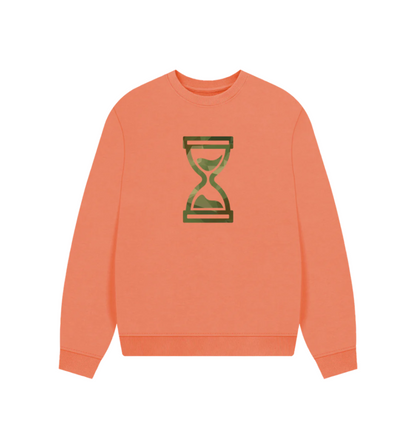 Apricot Camo Time Oversized Jumper