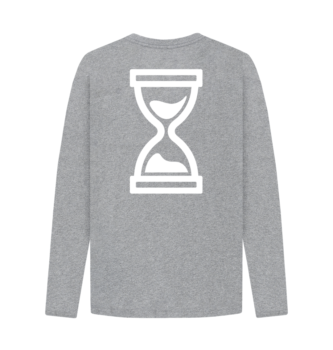 Athletic Grey Printed Long Sleeve T Shirt Back