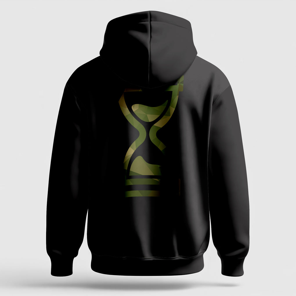 Hoody for Skateboarding Camo Large Print Design on Back