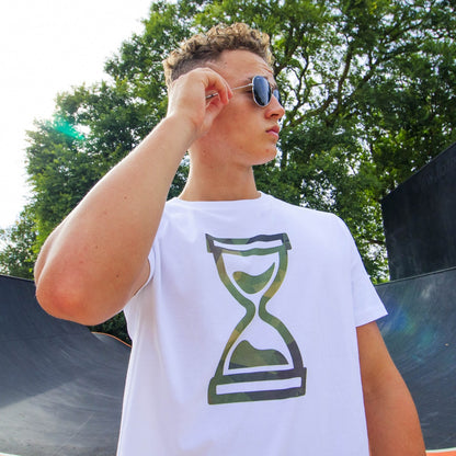 White Camo Triple 3 Skate T-Shirt