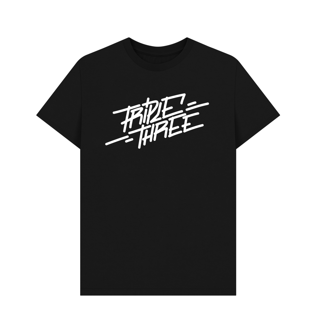Black Printed T-shirt Front