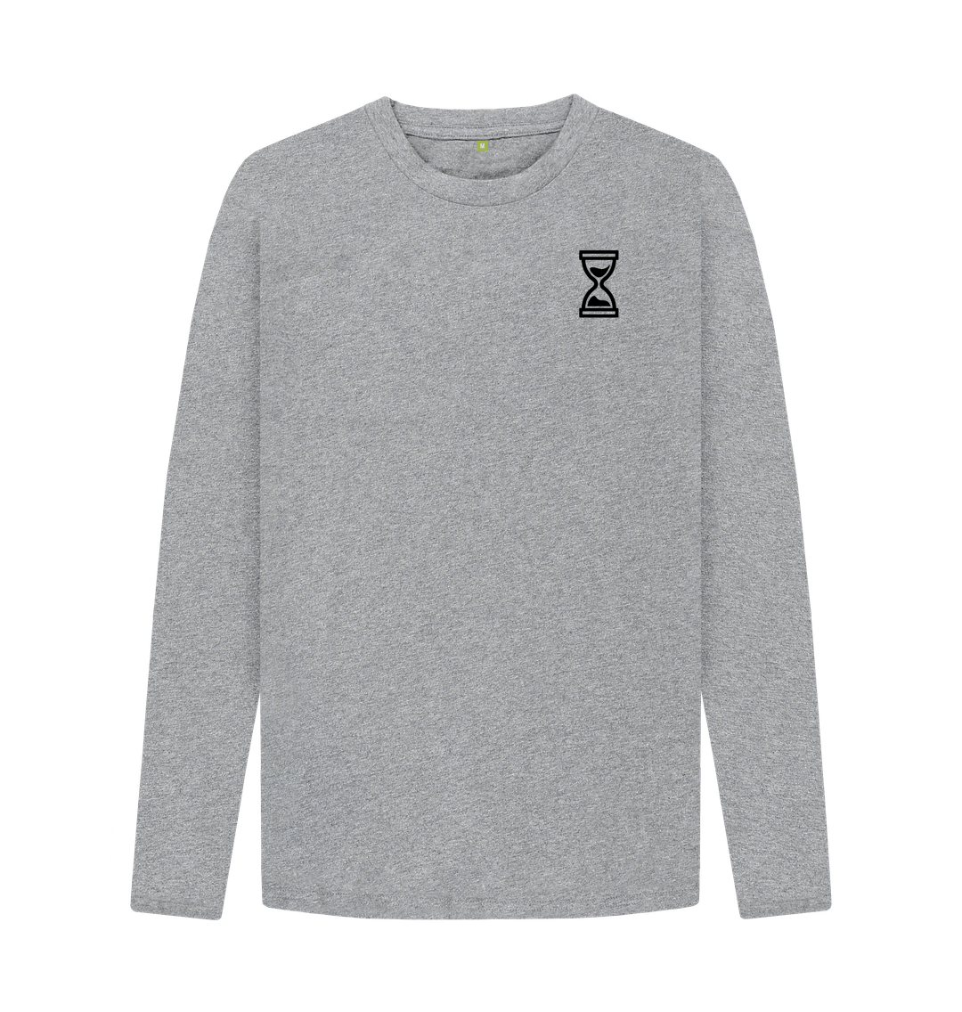 Athletic Grey Printed Long Sleeve T Shirt Front