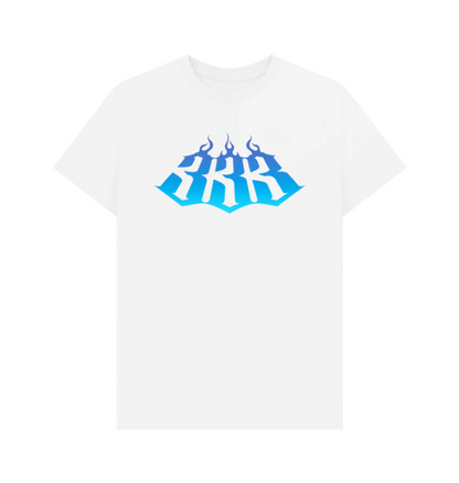 White 333 Blue Fader T-Shirt From Triple 3