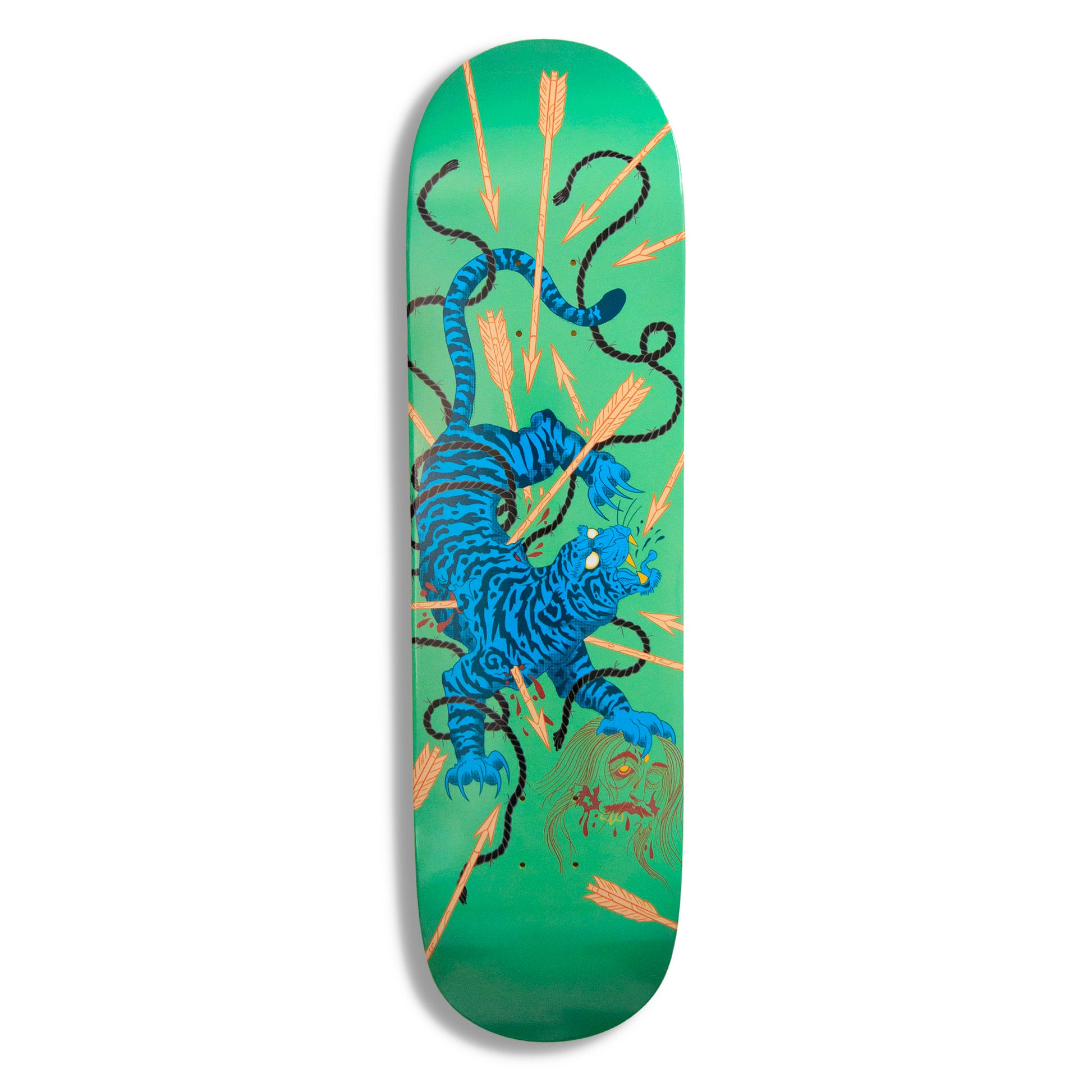 Triple 3 Green Tiger Skateboard Deck