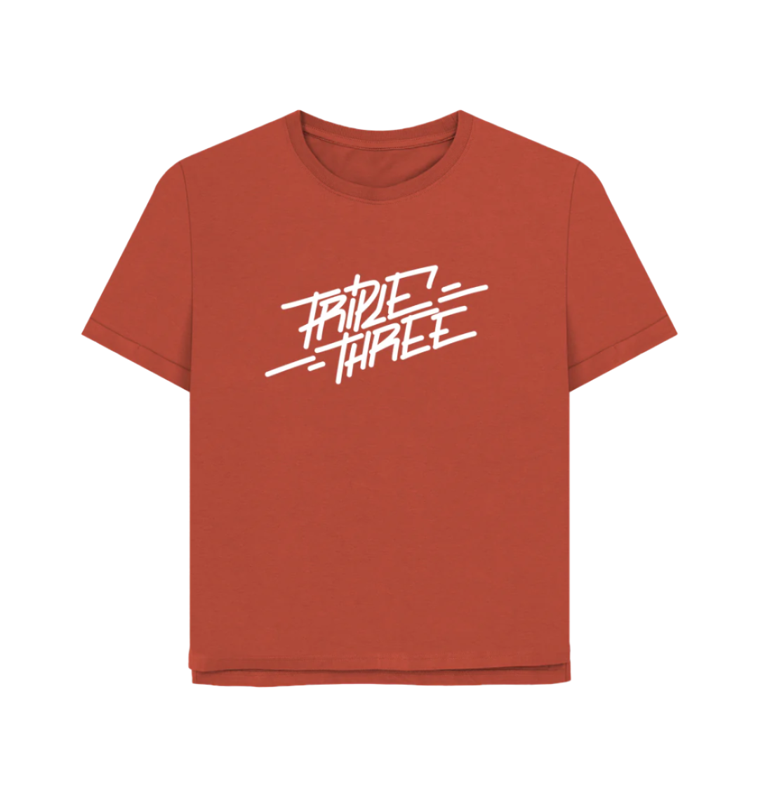 Rust Triple 3 Double Decker Relaxed Fit T-Shirt