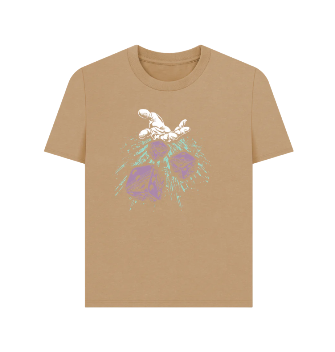Sand Lucky Dice Women's Skateboard t-shirt