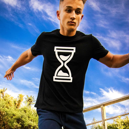 Black Tee T-Shirt with hourglass t shirt